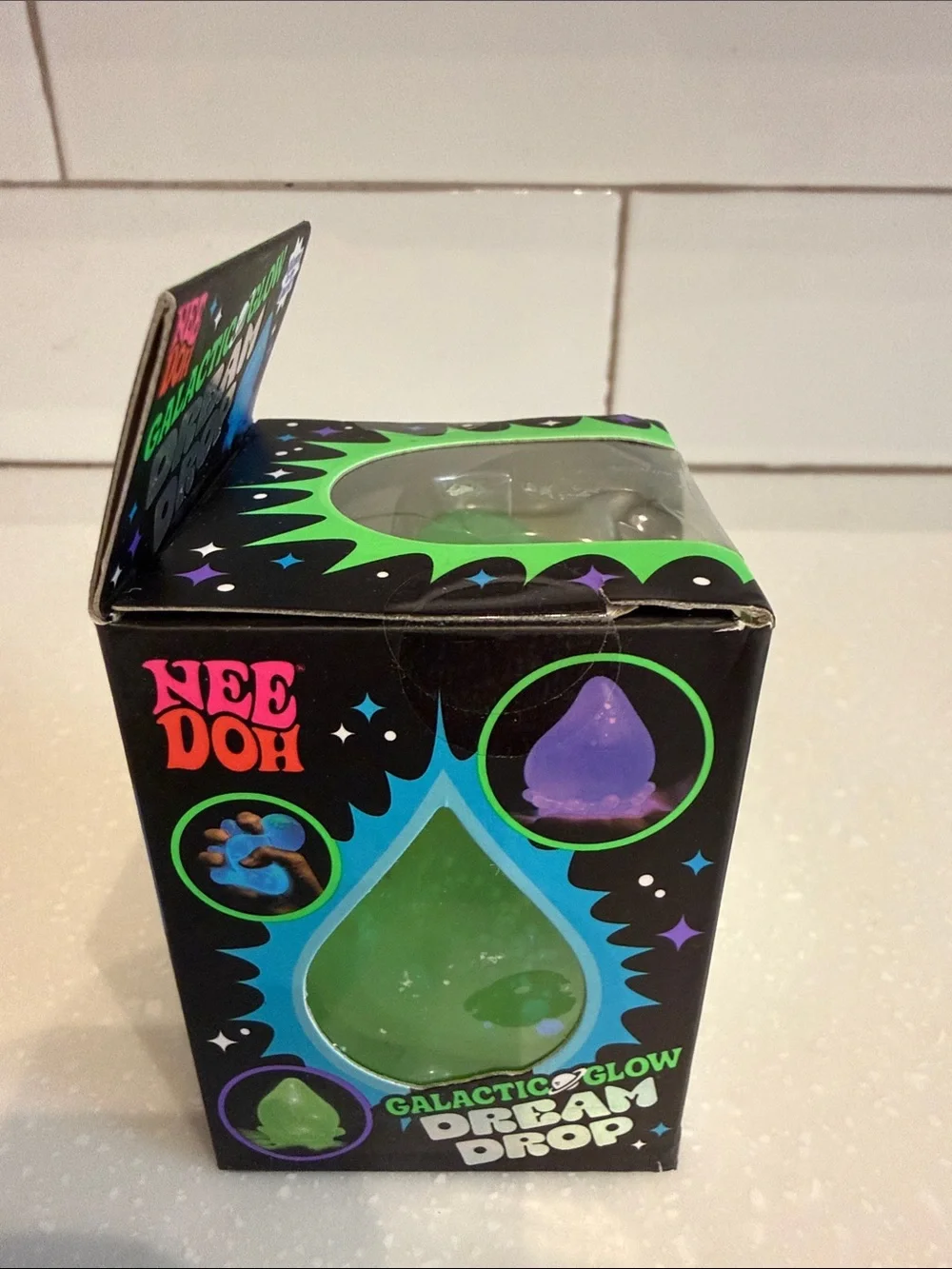 NEEDOH Galactic Glow Dream Drop Sensory Toy - Green